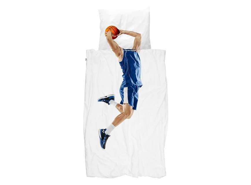 snurk bettwaesche basketballspieler blau Produktbild 1