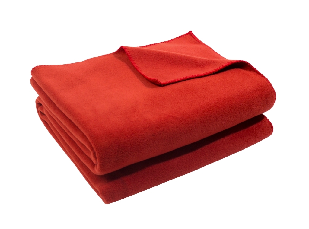 zoeppritz soft fleece tagesdecke rost braun rot Produktbild 1